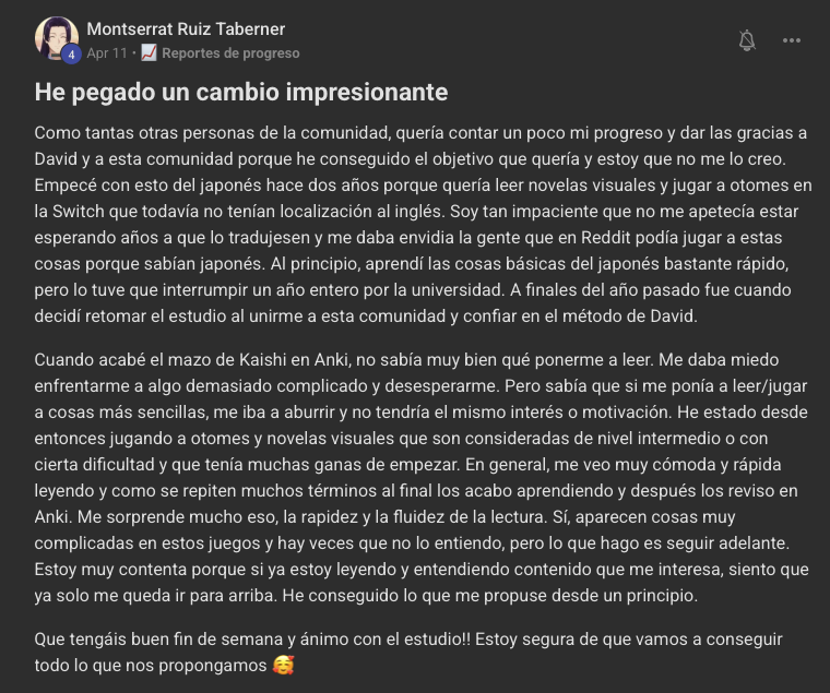 Testimonio Montserrat Ruiz