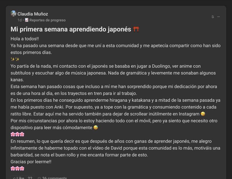 Testimonio de Claudia: su primera semana aprendiendo japonés